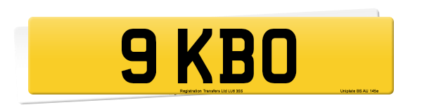 Registration number 9 KBO